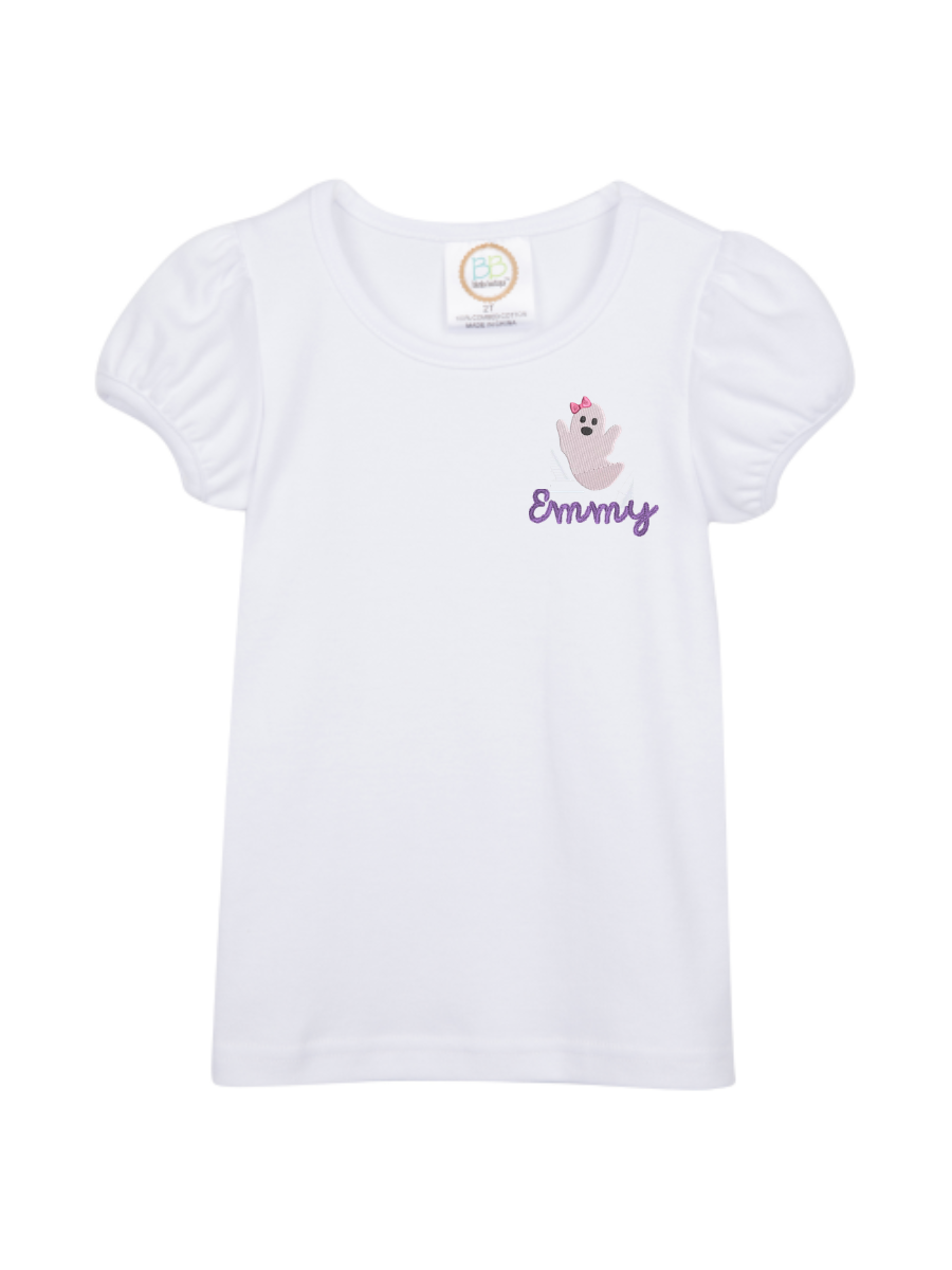 Halloween T Shirt (Girls Puffy Sleeve)