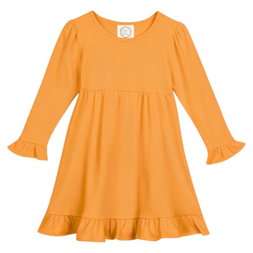 Personalized Pumpkin Bow Dress