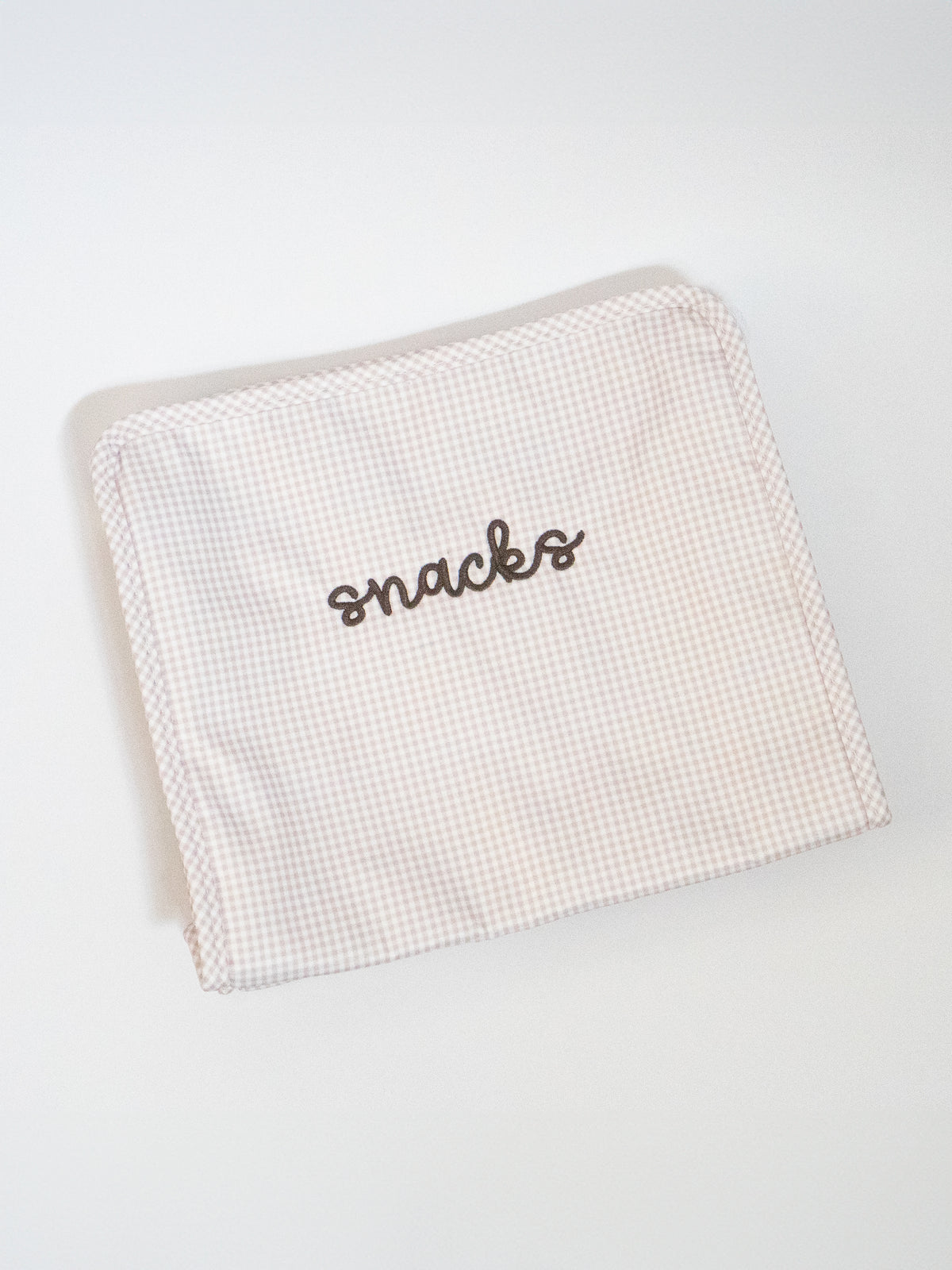 Embroidered Large Zipper Bag
