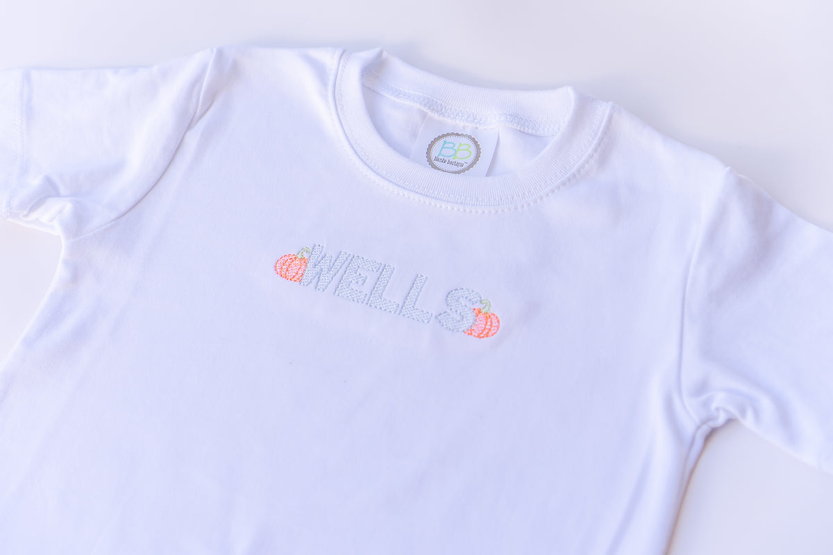 Personalized Pumpkin Name Shirt