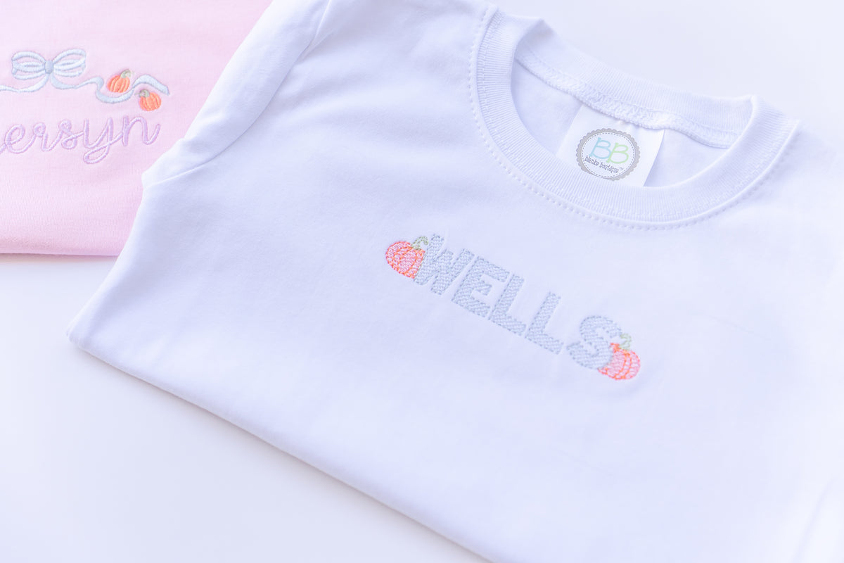 Personalized Pumpkin Name Shirt